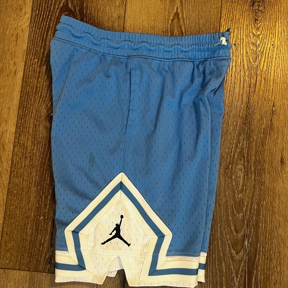 Jordan Youth Athletic Shorts in Blue and White